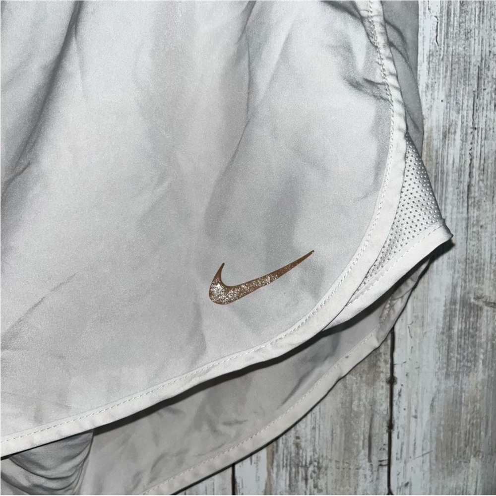 Nike White/Grey Tempo Running Shorts - Picture 3 of 6